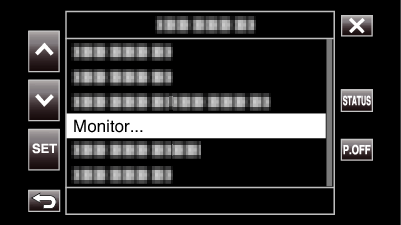 C8C Main Menu Monitor settings